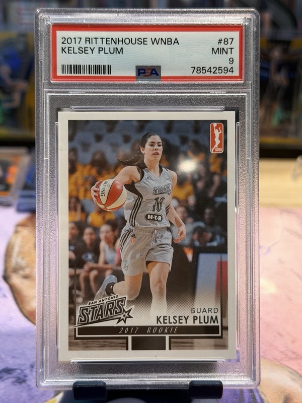 2017 RITTENHOUSE WNBA #87 KELSEY PLUM PSA 9 MINT RC Rookie LOW POP /500 Rare!