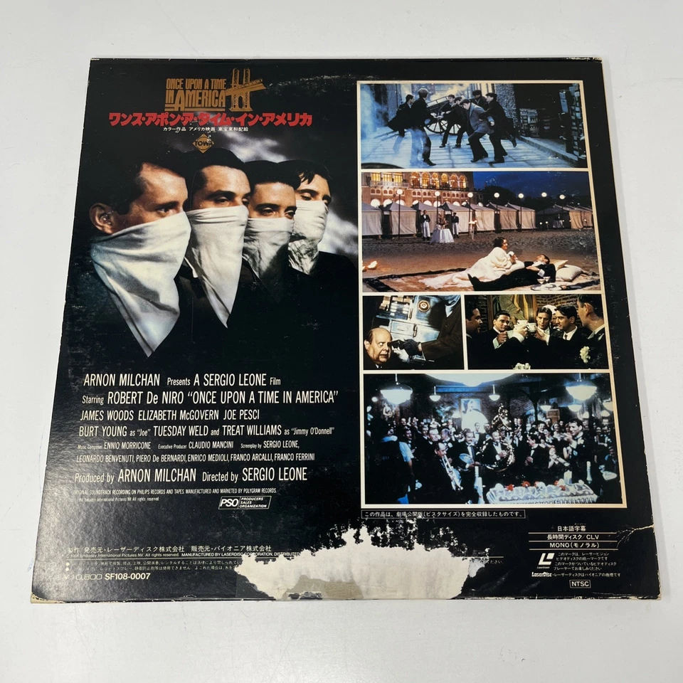 Once Upon a Time in America 1984 Video LaserDisc Japanese Language Subtitles Foto 2 de 4