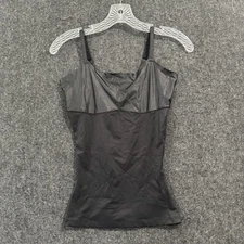 Assets by Spanx Shaper Top Women's Medium Black Shapewear Tank Camisole