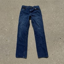 Vintage 70s Lee Jeans USA Made Dark Wash Straight Leg Denim 31x35 34x34