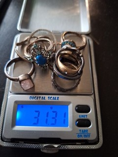 925 Sterling Silver Lot Of 8 RINGS SCRAP