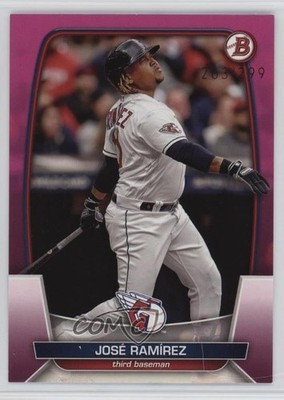 2023 Bowman Fuchsia 263/299 Jose Ramirez José Ramírez #99 pe8