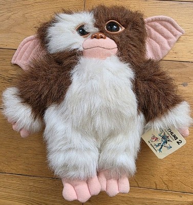 Vintage 1990 Applause Gremlins 2 Gizmo Plüschtier mit Etikett Original Selten NEU
