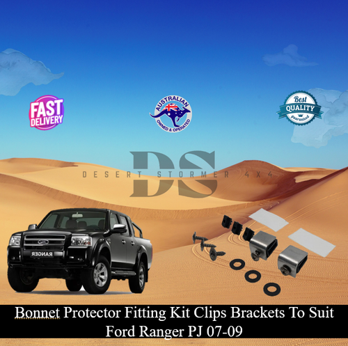 Bonnet Protector Fitting Kit Clips Brackets To Suit Ford Ranger PJ 07 ...