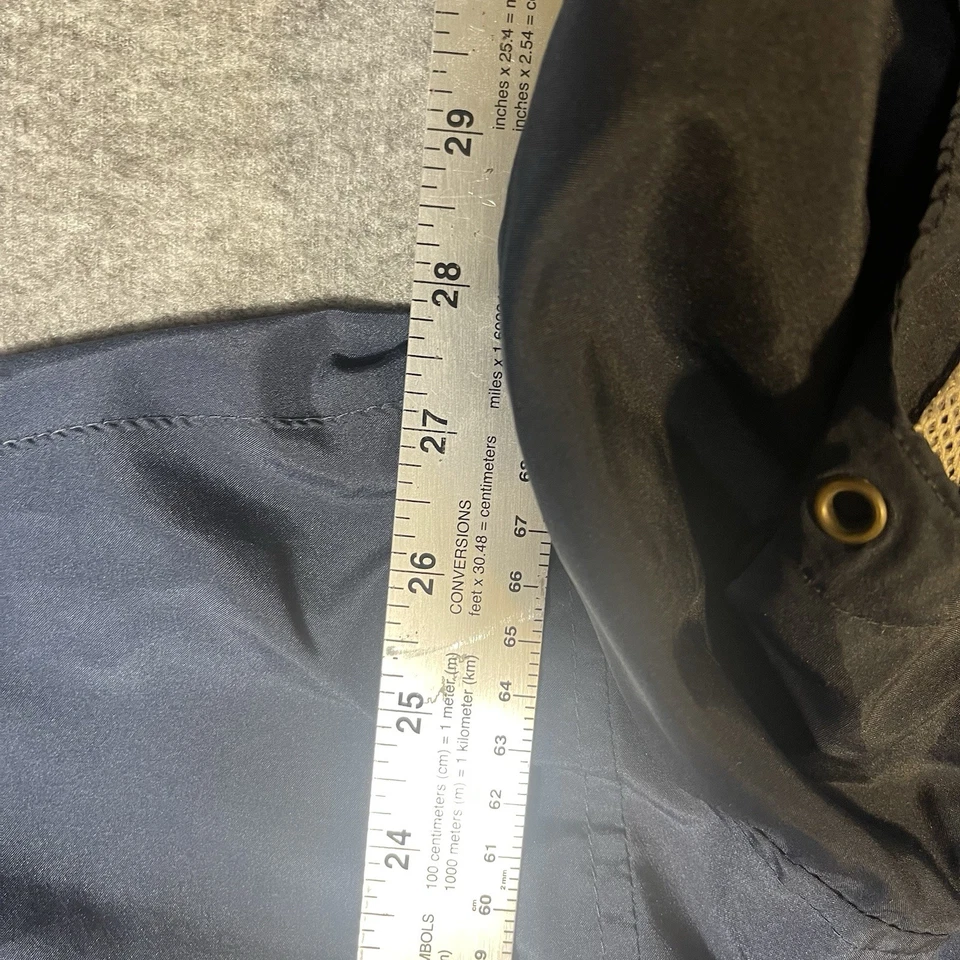 Chaqueta Anorak Ciega De Colección Y2K Para Hombre Pequeña Negra Usada Con Capucha 1/4 Cremallera Exterior Foto 4 de 4