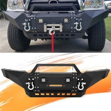 For Toyota Tacoma 2005-15 Front Bumper Steel Wwinch Plateled Lightsskid Plate