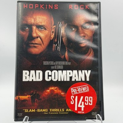 Bad Company DVD 2002 Anthony Hopkins Chris Rock Joel Schumacher THX Widescreen