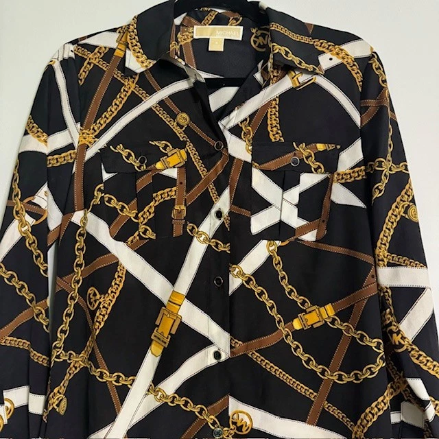 Abito Camicia Manica Lunga Leggera Michael Kors Taglia S