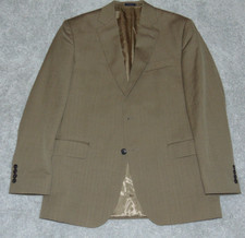 Stafford MenS Blazer Sport Coat 46 R Classic Fit Brown Two Button