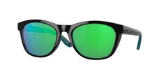 Costa Del Mar Womens Aleta Round Sunglasses-Black/Green Size 54