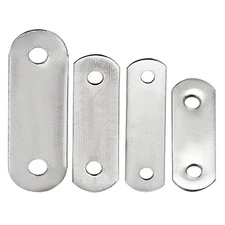 Repair Angle Plate, Straight Flat Fixing Mending Corner Brace Bracket Connector