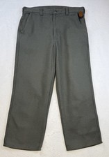 Orvis Field Pants Men 36 Heavy Canvas Olive Green Vintage USA Made Outdoor