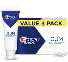 Crest Pro-Health Gum Detoxify Toothpaste 4.8oz Pack of 3 -Sealed