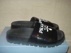 100% AUTHENTIC NEW WOMEN PRADA SEQUIN LOGO FLAT SLIDE SANDALS EU 37/US 7 — photo 8