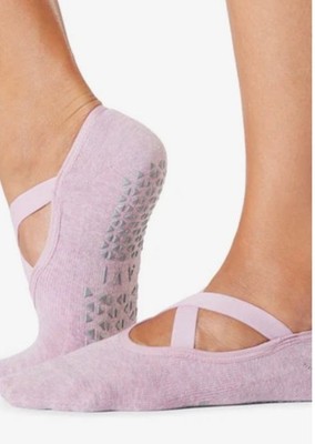 NWT Tavi Balletcore Grip Sock Pink Non-Slip Sock for Barre, Pilates, Yoga Sz S