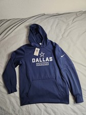 Dallas Cowboys Nike Therma-Fit Hoodie Sweatshirt Mens Size Large Navy Blue NWT