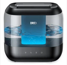 Dreo 4L Top Fill Cool Mist Humidifier 36H Runtime 28dB Quiet Black Open Box New