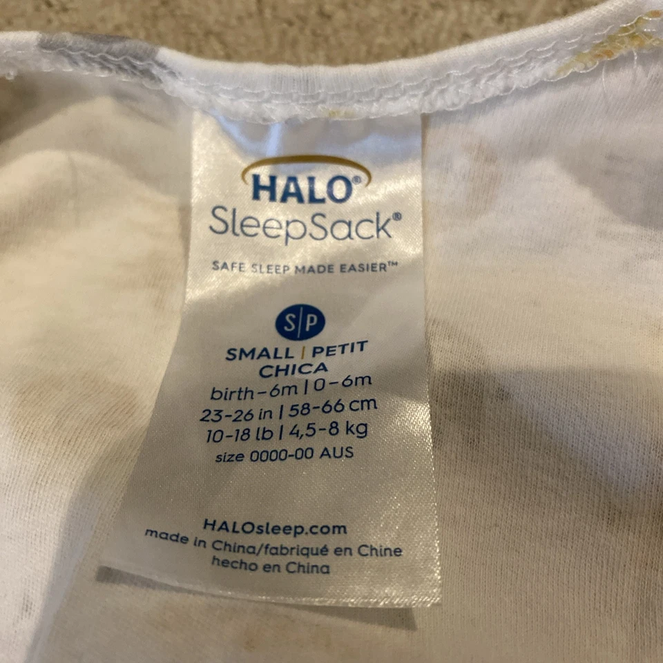 Halo, Saco de Dormir, Swaddle, Pequeno (0-6 Meses), Estampa Animal Friends - Imagem 2 de 4