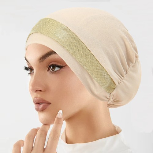 Mujeres Musulmanas Hiyab Gorro Gorra Interior Gorros Quimio Cáncer Sombrero Pérdida de Hari Prendas para la cabeza - Imagen 3 de 29
