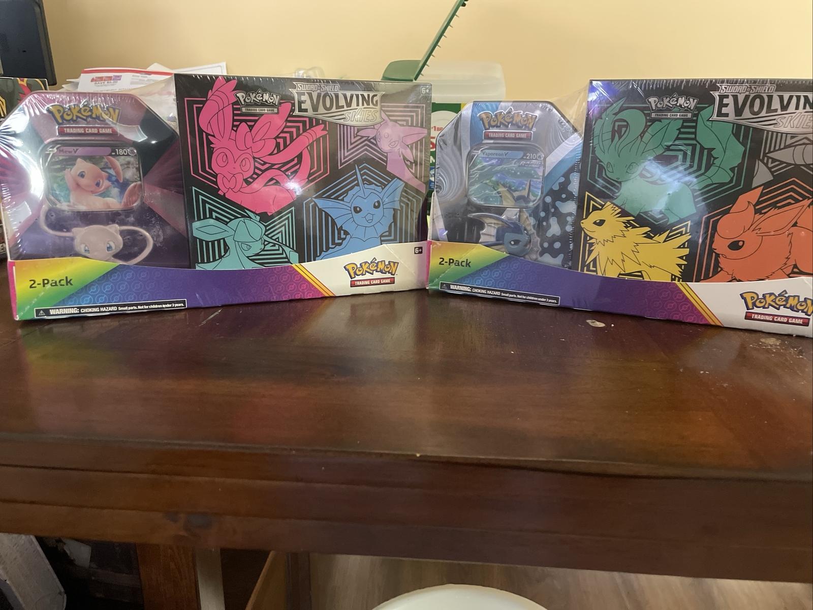 Pokemon Evolving Skies ETB Costco Tin Bundle X 2 SEALED eBay