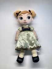 Disney Store Frozen Young Anna Toddler Plush Doll Stuffed 13" Soft Toy