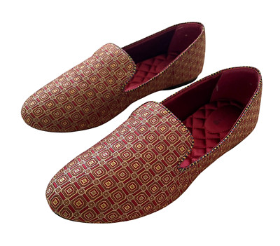 BIRDIES Starling Women's Size 12 Red Gold Slip-On Cushioned Loafer Comfort Flats