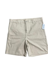 Old Navy Boys Size 18 Brown Built-In Flex 98 Cotton 2 Spandex Uniform Shorts