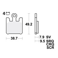 TRW SV BremsbeläGe Passend Vorn FüR Kawasaki ZX-6RR 600 Ninja Bj. 2003-2006