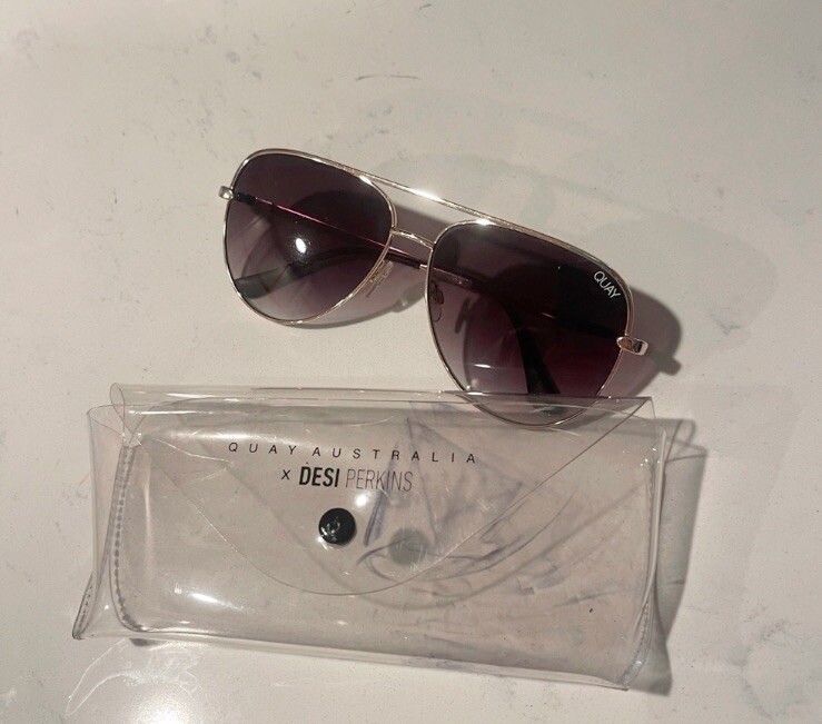 QUAY X Desi Perkins Limited Edition Aviator Sunglasses - Main Image