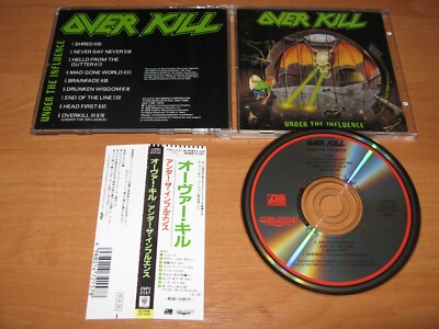 OVERKILL - Under The Influence - ORG 1st JAPAN press RARE OOP