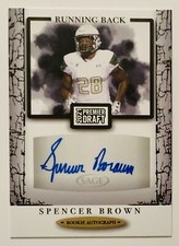 2021 Sage Hit Premier Draft High Series Rookie Auto Card # A131 Spencer Brown. rookie card picture
