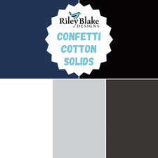 Riley Blake Confetti Cottons Solids C120 100 Cotton Fabric Black Navy etc