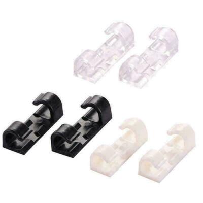 20 Stck. Selbstklebende Draht Kabelklemme Kunststoff Tisch Auto Drahtclips Ordentlicher Organizer