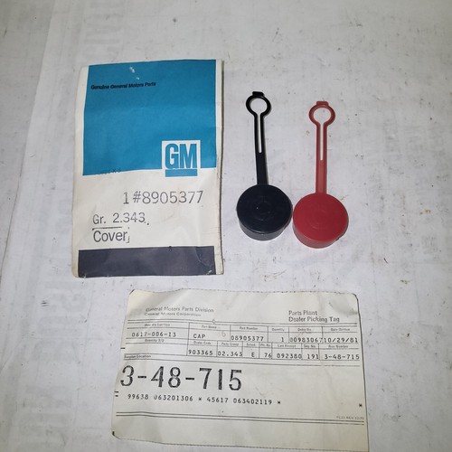 NOS 1971-81 Chevy Camaro Chevelle GTO 442 GM Side Post Battery Terminal Covers