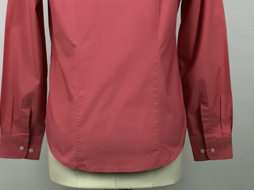 Eddie Bauer Women's Size M Cotton Blend Long Sleeve Button Down Shirt Coral Pink - Picture 9 of 12