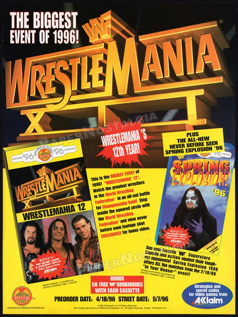 WWE WRESTLEMANIA XII (1996)