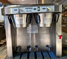 Fetco CBS-62H Stainless Steel Twin Automatic Coffee Brewer, 21-30 Gallons / Hour