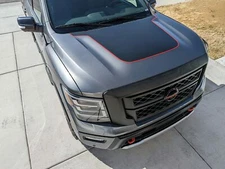 Fits 2020-2022 Nissan Titan Pro 4x Sv Hood Graphic With Pinstripes Vinyl Decal