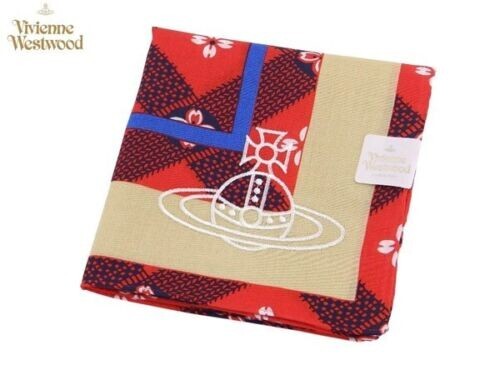 Vivienne Westwood Cotton scarf Handkerchief New Orb Floral