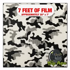 Hydrographic film Mini Urban Camo hydro dipping 7' x 20" hydro dip