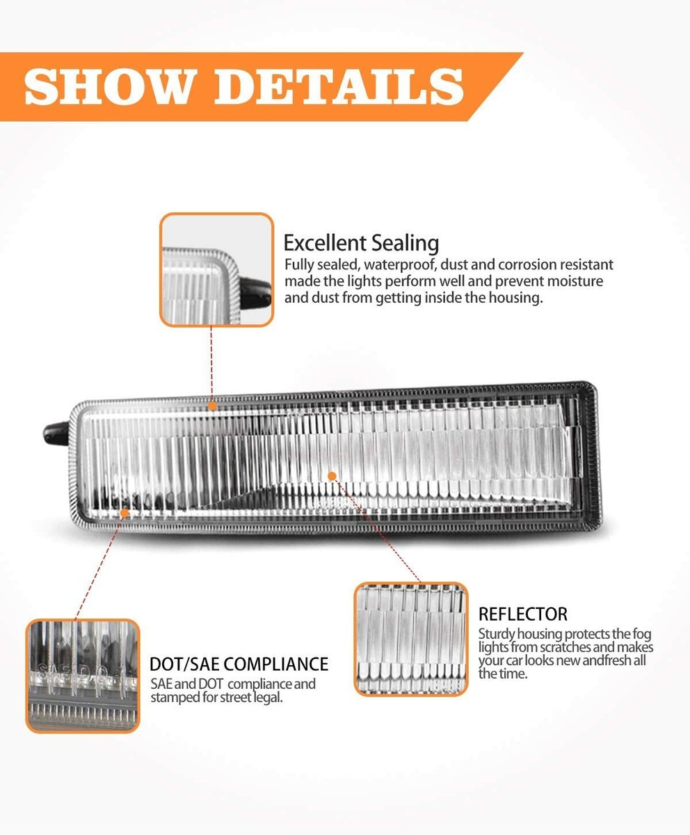 For Scion XB 04-06 Smoke Fog Lights Smoke Lens With Switch