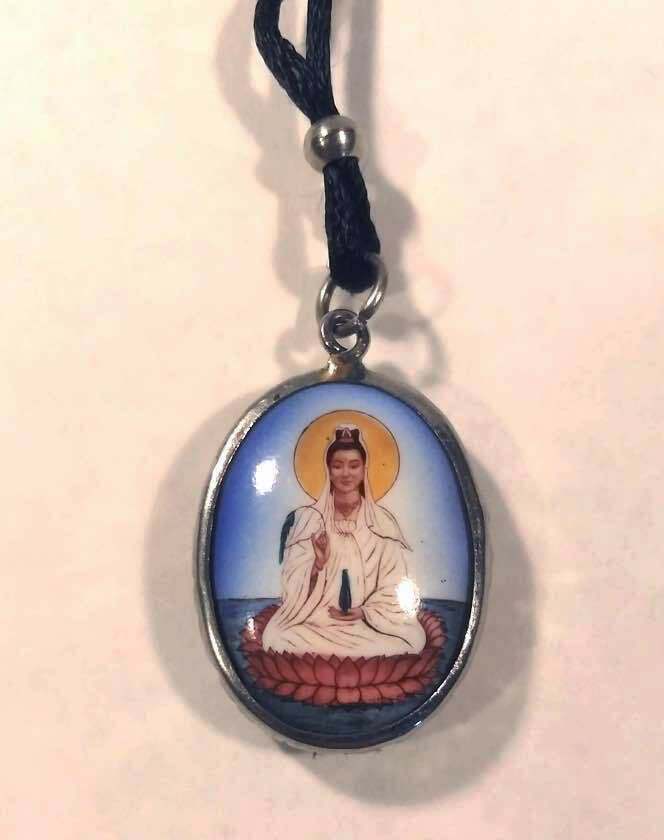 Tiny Quan Yin Riding a Dragon & Color Quan Yin Pendant eBay