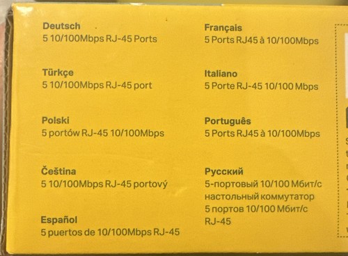 TP-LINK TL-SF1005D 5-Port 10/100Mbps Desktop Switch UK Limited - Picture 8 of 13