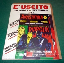 DIABOLIK Anastatika n. 2 ancora BLISTERATO + CARTONCINO e LOCANDINA