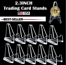 30 × Large Size Trading Card Stands Most Durable Display Coins Cards Holder 2.3"