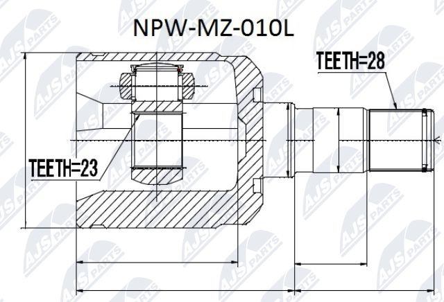 Joint arbre de transmission Mazda 626 pour longs trajets de vacances et securite en famille