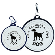 Pet Dog Travel Bowls - small and large dogs - 56 designs available