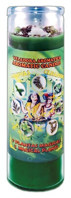 CANDLE COCKTAIL VELADORA 7 MAGICAL PLANTS CLEANSING / LIMPIAS AROMATICA
