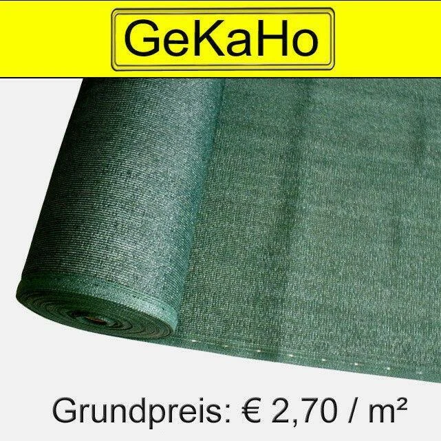 GEKAHO Sichtschutznetz 180g, Breite 1,50m, Sichtschutzzaun, Windschutzzaun, Sichtschutz
