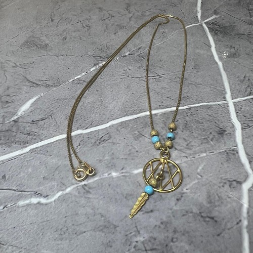 9ct gold Dream Catcher chain and bracelet set Boho - Picture 4 of 7